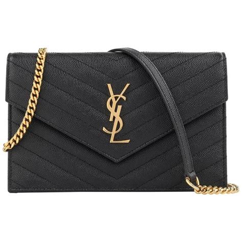 ysl black purse with chain|ysl black bag with chain.